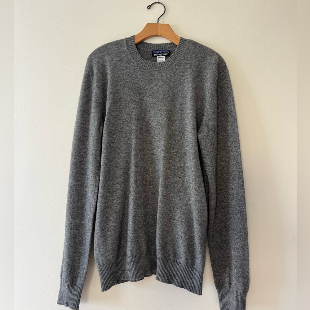 Gray Patagonia Cashmere Men's Sweater